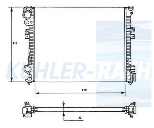 Wasserkhler passend fr Peugeot