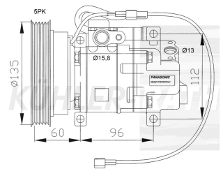 Kompressor passend fr Mazda