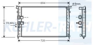 Wasserkhler passend fr Peugeot