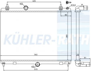 Wasserkhler passend fr Citron/Peugeot