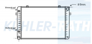 Wasserkhler passend fr Mercedes-Benz