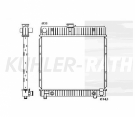 Wasserkhler passend fr Mercedes-Benz