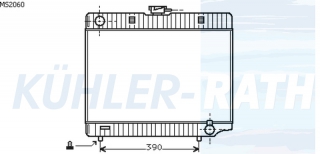 Wasserkhler passend fr Mercedes-Benz