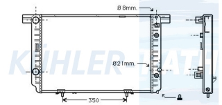 Wasserkhler passend fr Mercedes-Benz