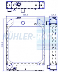 Wasserkhler passend fr Caterpillar/Perkins