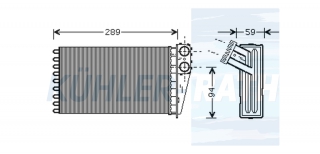 Heizkhler passend fr Peugeot