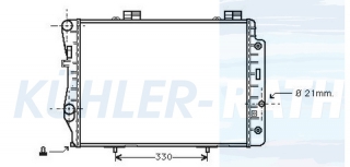 Wasserkhler passend fr Mercedes-Benz