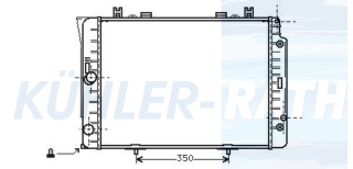 Wasserkhler passend fr Mercedes-Benz