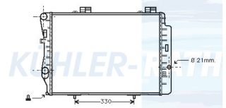 Wasserkhler passend fr Mercedes-Benz