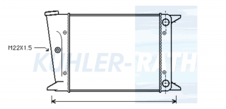 Wasserkhler passend fr VW