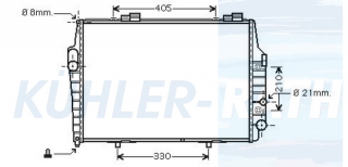 Wasserkhler passend fr Mercedes-Benz