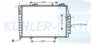 Wasserkhler passend fr Mercedes-Benz