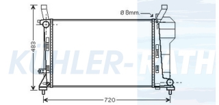 Wasserkhler passend fr Mercedes-Benz