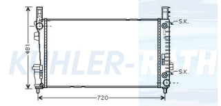 Wasserkhler passend fr Mercedes-Benz