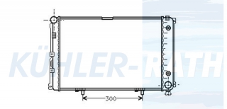 Wasserkhler passend fr Mercedes-Benz