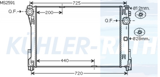 Wasserkhler passend fr Mercedes-Benz