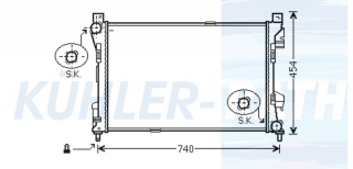 Wasserkhler passend fr Mercedes-Benz