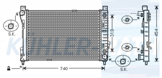 Wasserkhler passend fr Mercedes-Benz