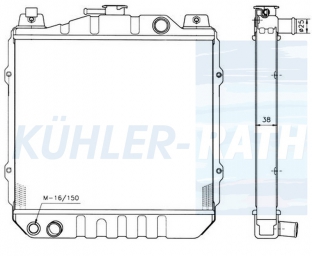 Wasserkhler passend fr Suzuki