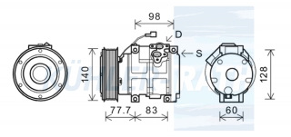 Kompressor passend fr Caterpillar