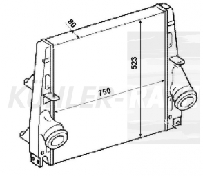 Ladeluftkhler passend fr Mercedes-Benz