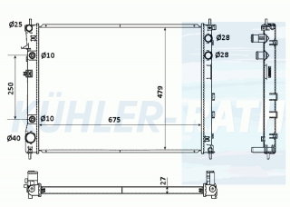 Wasserkhler passend fr Subaru