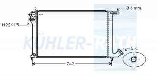 Wasserkhler passend fr Citron/Peugeot