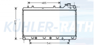 Wasserkhler passend fr Subaru