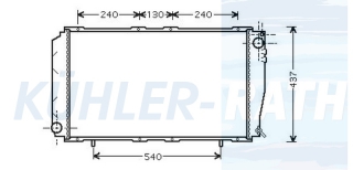 Wasserkhler passend fr Subaru