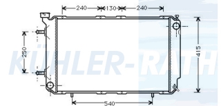 Wasserkhler passend fr Subaru