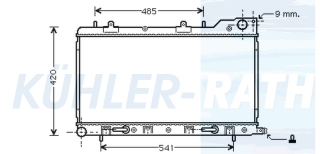 Wasserkhler passend fr Subaru