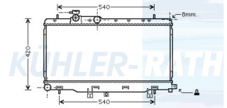 Wasserkhler passend fr Subaru