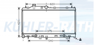 Wasserkhler passend fr Subaru