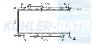 Wasserkhler passend fr Subaru