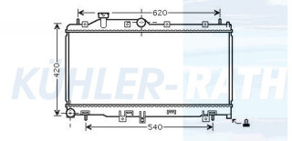 Wasserkhler passend fr Subaru