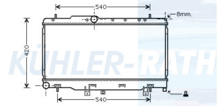 Wasserkhler passend fr Subaru