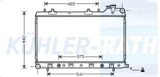 Wasserkhler passend fr Subaru