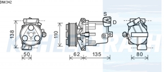 Kompressor passend fr Nissan