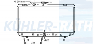 Wasserkhler passend fr Toyota