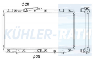 Wasserkhler passend fr Toyota