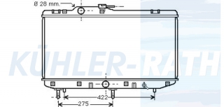 Wasserkhler passend fr Toyota