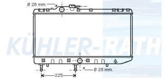 Wasserkhler passend fr Toyota