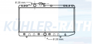 Wasserkhler passend fr Toyota