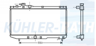 Wasserkhler passend fr Toyota