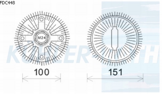 Viscokupplung passend fr Ford