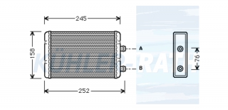 Heizkhler passend fr Fiat/Lancia