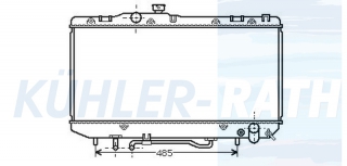 Wasserkhler passend fr Toyota