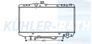 Wasserkhler passend fr Toyota