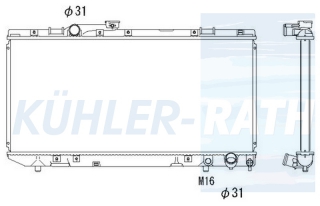 Wasserkhler passend fr Toyota