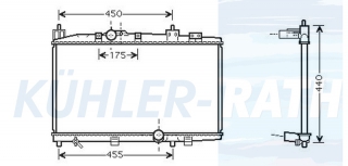 Wasserkhler passend fr Toyota